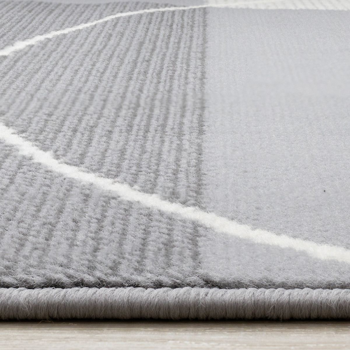 Functional Contemporary Area Rug - 8' X 11' - Grey