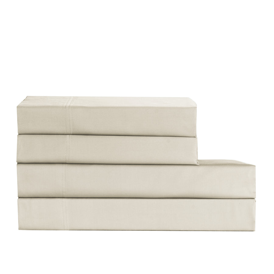 Cotton House 600 Thread Count 100% Egyptian Cotton King Sheet Set - Pumice Stone Beige