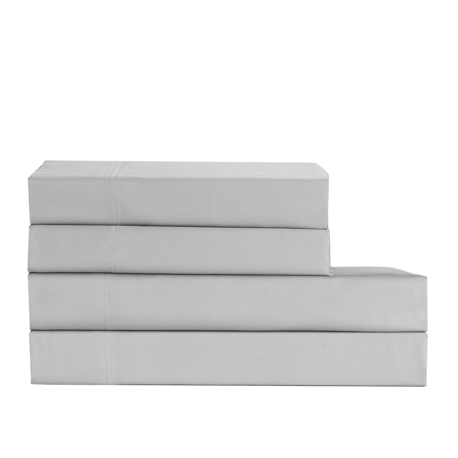 Cotton House 600 Thread Count 100% Egyptian Cotton King Sheet Set - Silver