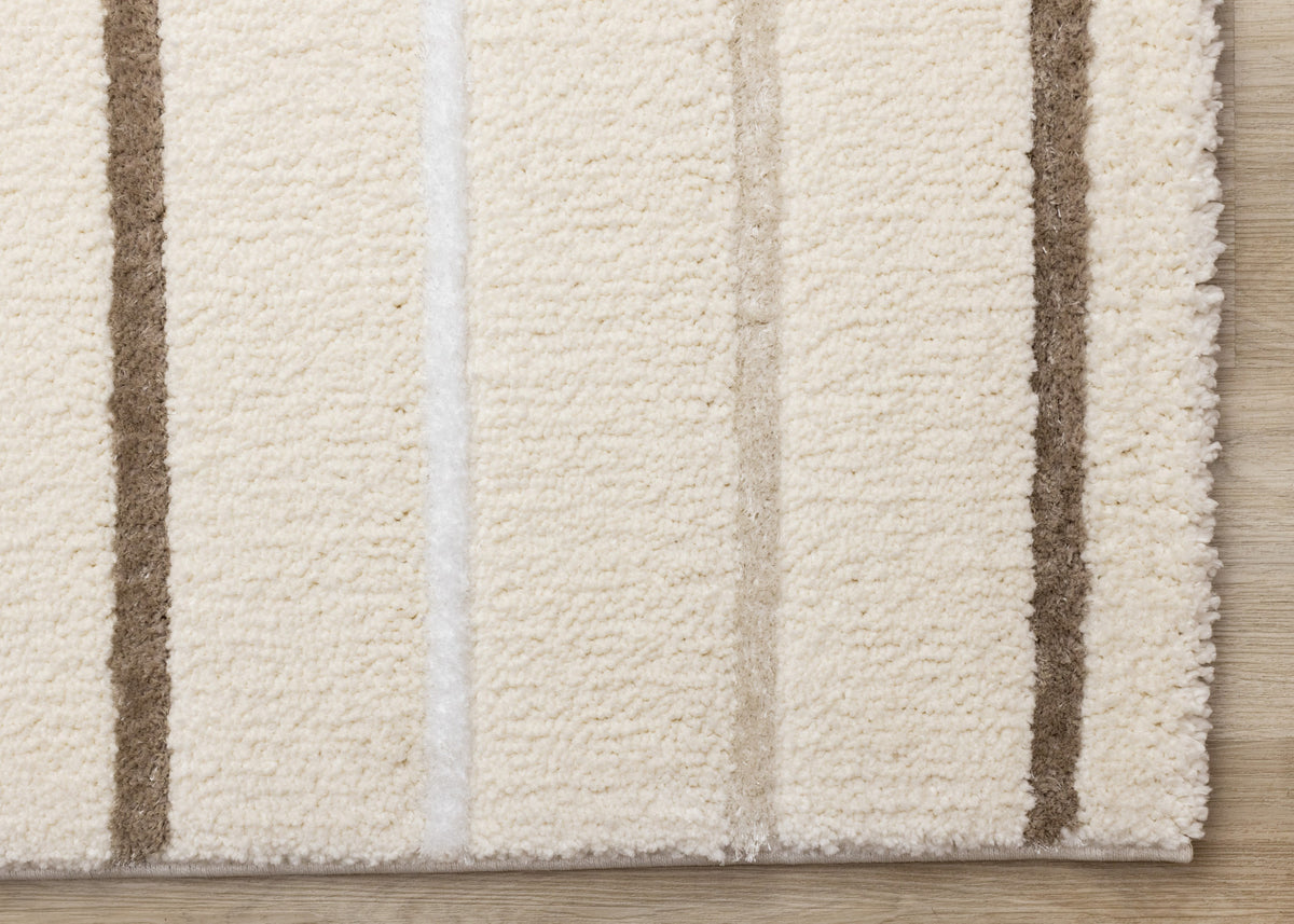 Sasha Soft Modern Lines Area Rug - 8' X 11' - Cream