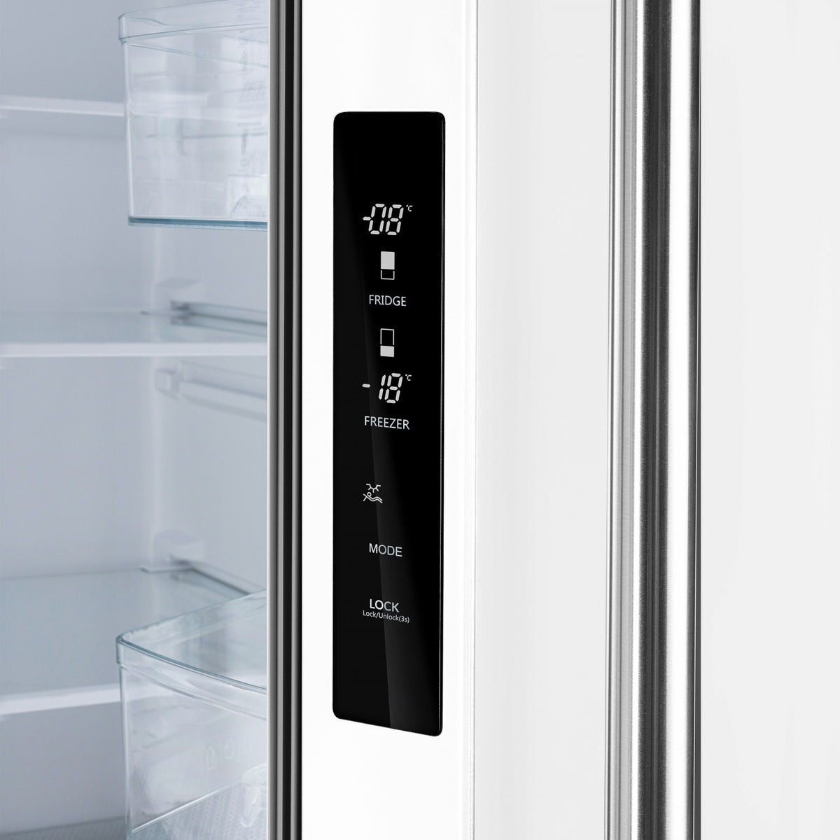 Forno Gallipoli 31" 17.5 Cu.Ft. White French Door Refrigerator with Ice Maker - FFFFD1974-31WHT