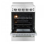 Forno Loiano 24" Stainless Steel Freestanding Electric Range (2.3 Cu. Ft.) - FFSEL6099-24