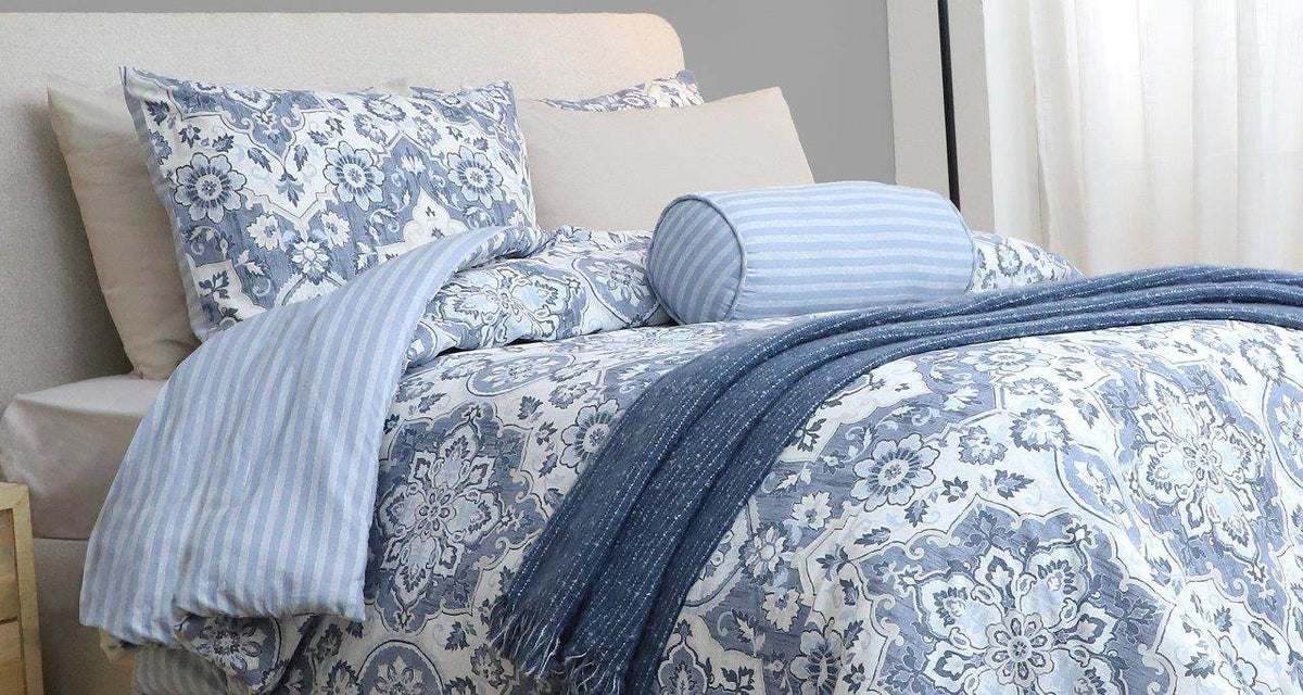 Cotton House 7-Piece Queen Comforter Set - Medallion