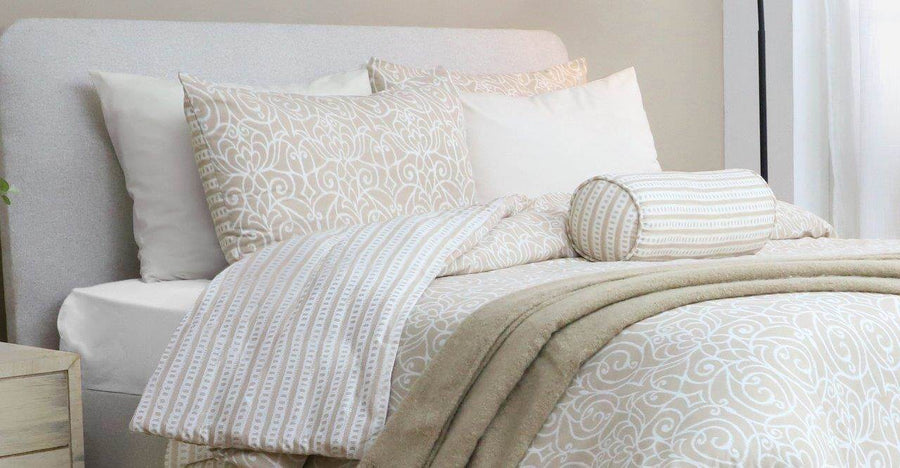 Cotton House 7-Piece Queen Comforter Set - Scroll
