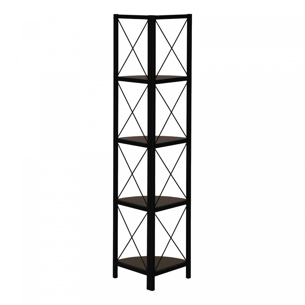 Zeva Bookcase - Dark Brown