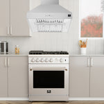 Forno Orvieto Stainless Steel 30" 600 CFM Wall Mounted Range Hood - FRHWM5094-30