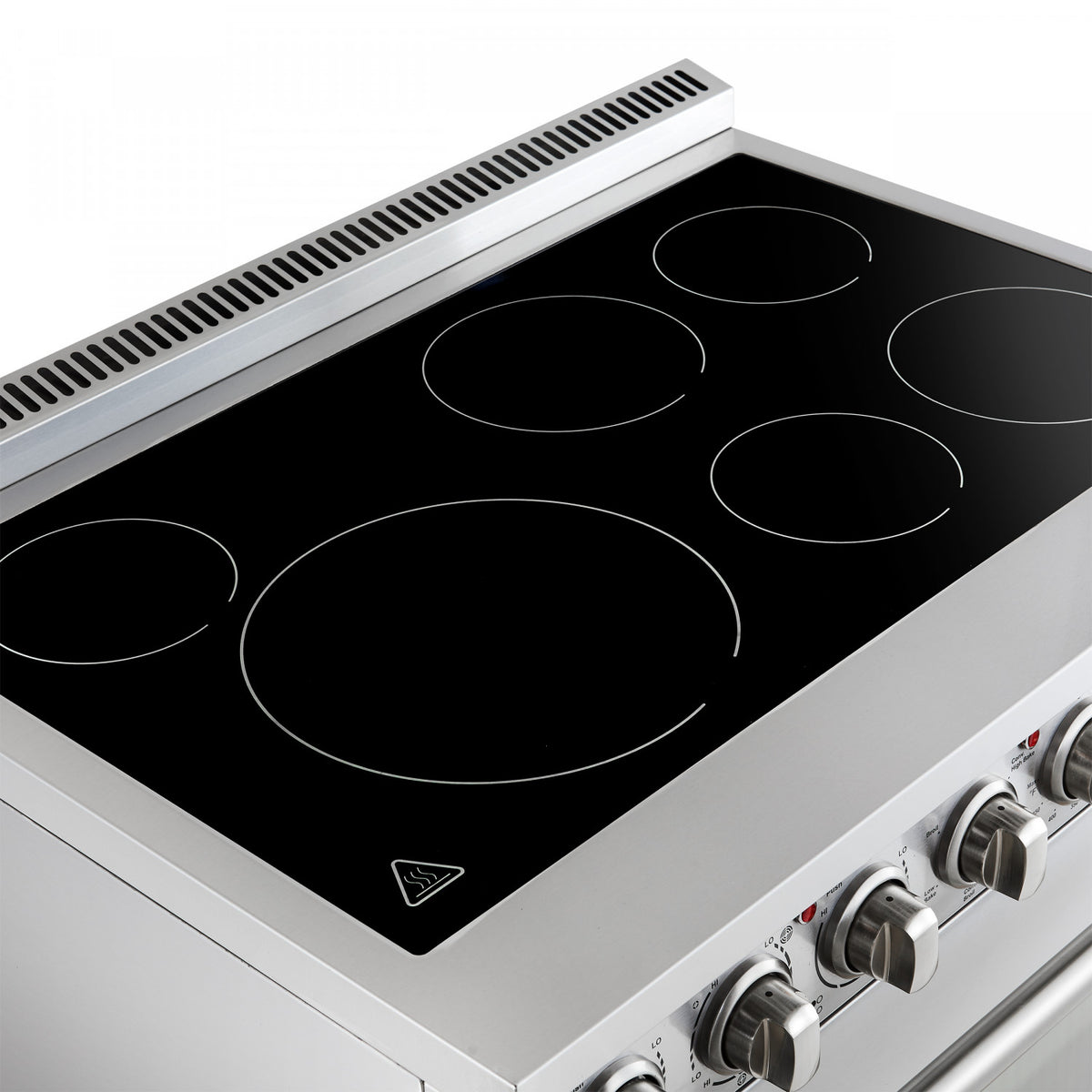 Forno Paolo 36" Stainless Steel Freestanding Electric Range with True Convection (5.44 Cu. Ft.) - FFSEL6011-36