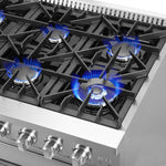 Forno Galiano 48" Stainless Steel Freestanding Double Oven Gas Range (6.58 Cu. Ft.) - FFSGS6444-48