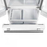 Forno Gallipoli 31" 17.5 Cu.Ft. White French Door Refrigerator with Ice Maker - FFFFD1974-31WHT