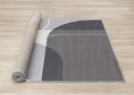 Functional Contemporary Area Rug - 8' X 11' - Grey