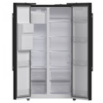 Forno Salerno 36" 20 Cu.Ft. Black Side-by-side Refrigerator with Ice & Water Dispenser - FFRBI1844-36BLK