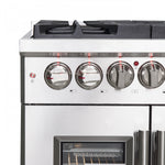 Forno Massimo 30" Stainless Steel French Door Dual Fuel Range with True Convection (4.32 Cu. Ft.) - FFSGS6325-30