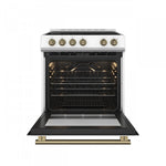 Forno Leonardo White Slide-In Electric Range (5.0 Cu. Ft.) - FFSEL6022-30WHT