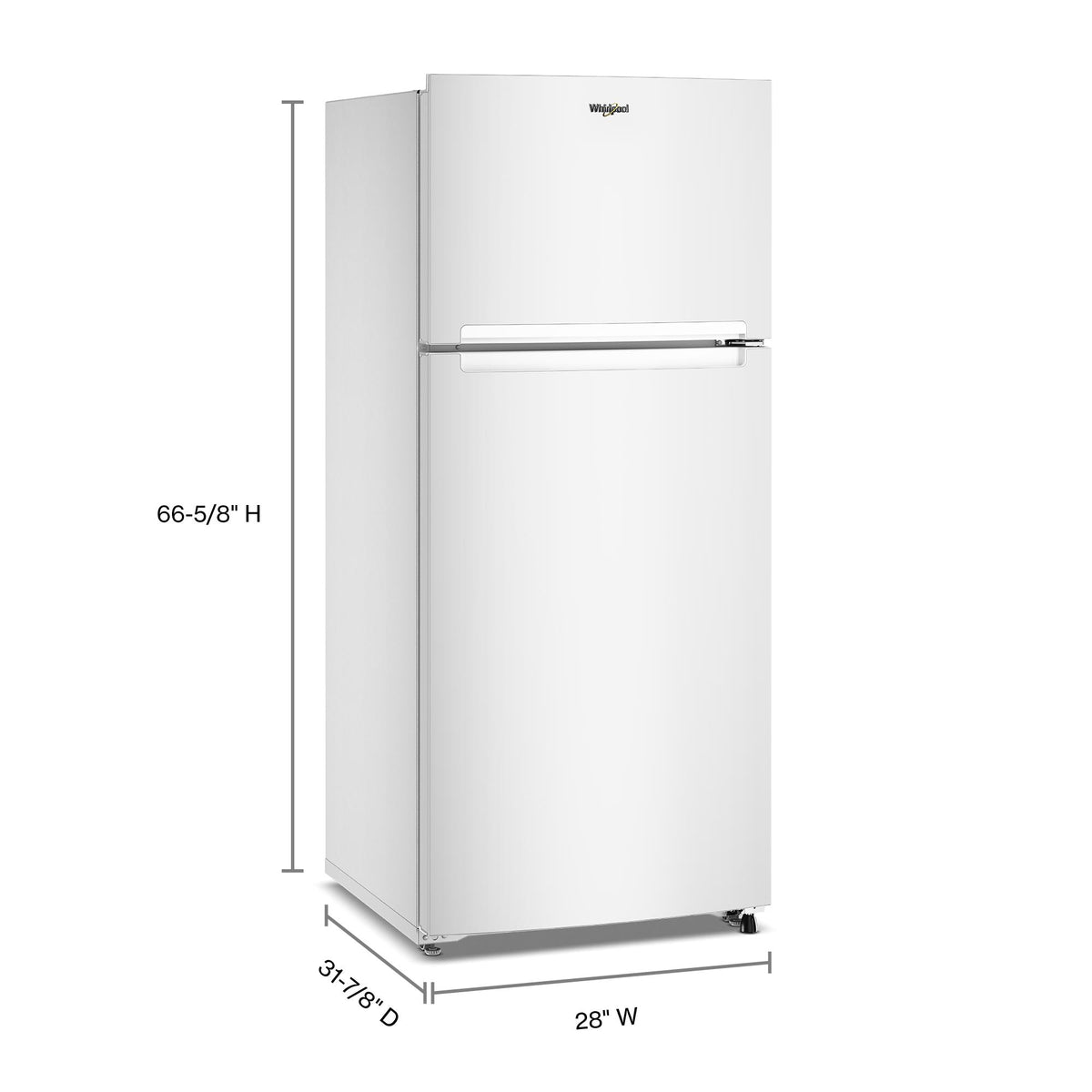 Whirlpool 28.5" 16.0 Cu. Ft. White Top Freezer Refrigerator – WRTX3316TW