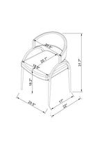 Sena Dining Chair - Grey/Black - Set of Two