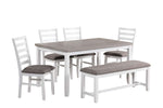 Breeze Bench - White, Grey