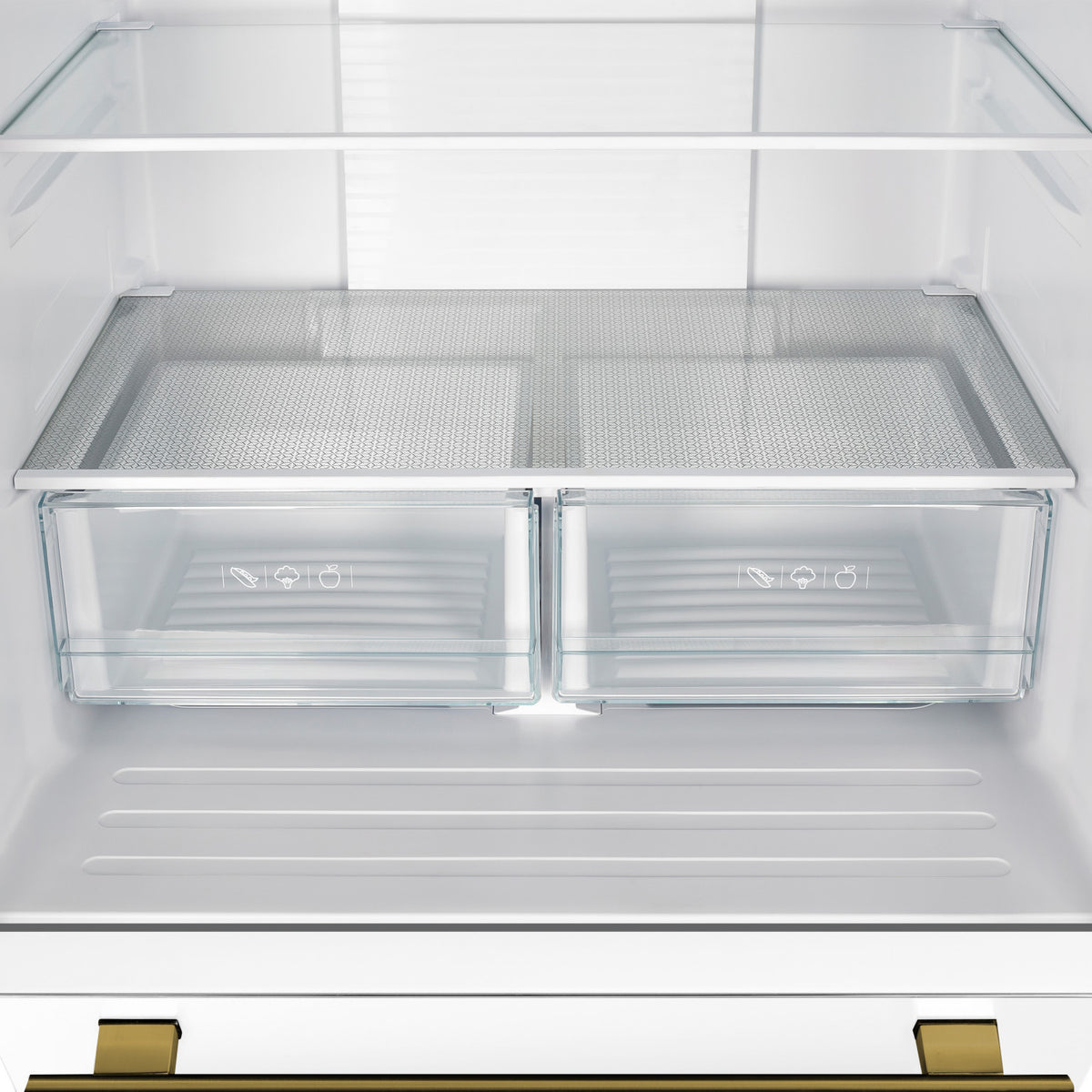 Forno Gallipoli 31" 17.5 Cu.Ft. White French Door Refrigerator with Ice Maker - FFFFD1974-31WHT