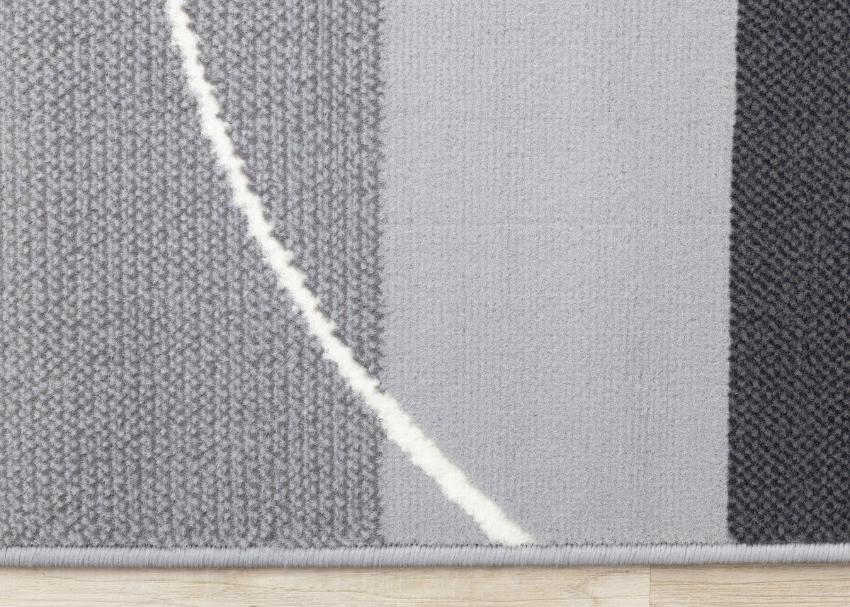 Functional Contemporary Area Rug - 8' X 11' - Grey