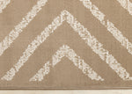 Functional Contemporary Lines Area Rug - 7' X 10' - Brown/Cream