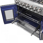 Forno Capriasca 30" Stainless Steel French Door Dual Fuel Range with True Convection (4.32 Cu. Ft.) - FFSGS6387-30