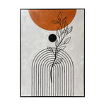 In the Abstract Canvas Wall Art - Beige, Orange and Black