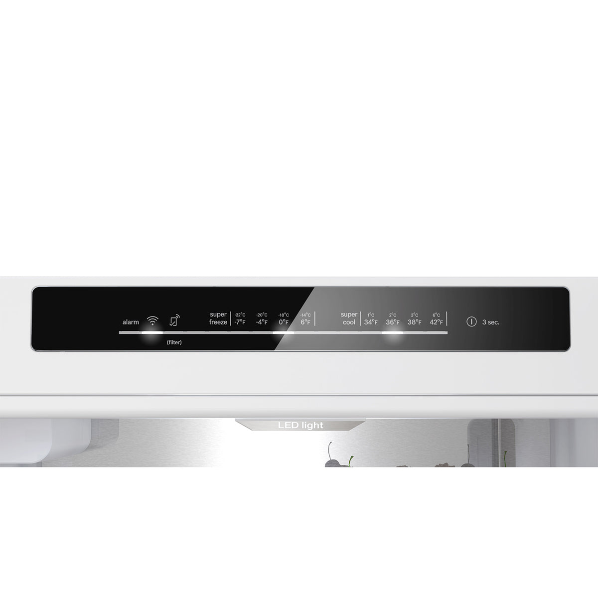 Bosch 24" 12.8 Cu. Ft. Stainless Steel Smart Counter-Depth Bottom-Freezer Refrigerator with Home Connect  - B24CB80ESS