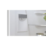 Bosch 24" 12.8 Cu. Ft. White Glass Smart Counter-Depth Bottom-Freezer Refrigerator with Home Connect - B24CB80ESW