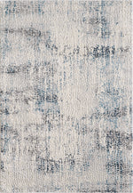 L2 Decor Cozy Area Rug 7' x 10' with Underpad - Cream, Light Blue