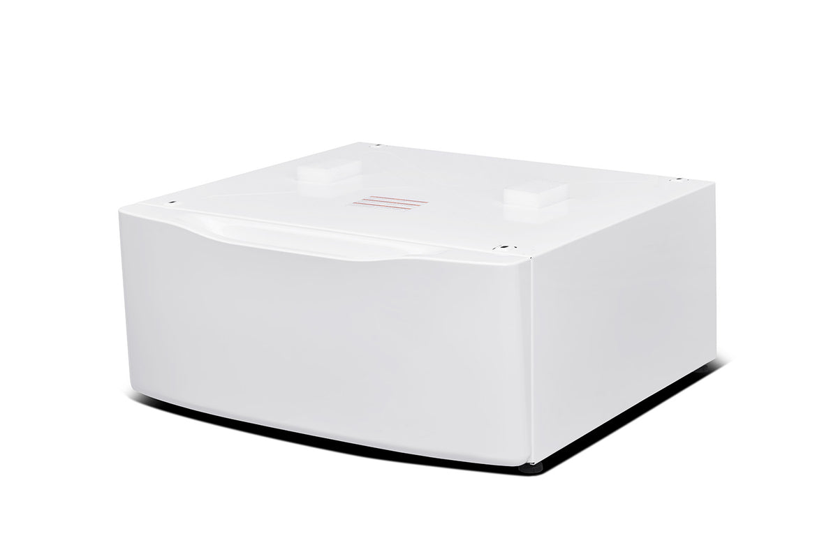 L2 White 27" Laundry Pedestal and Storage Drawer for L2 Front-Load Washer and Dryer - TLP1WW