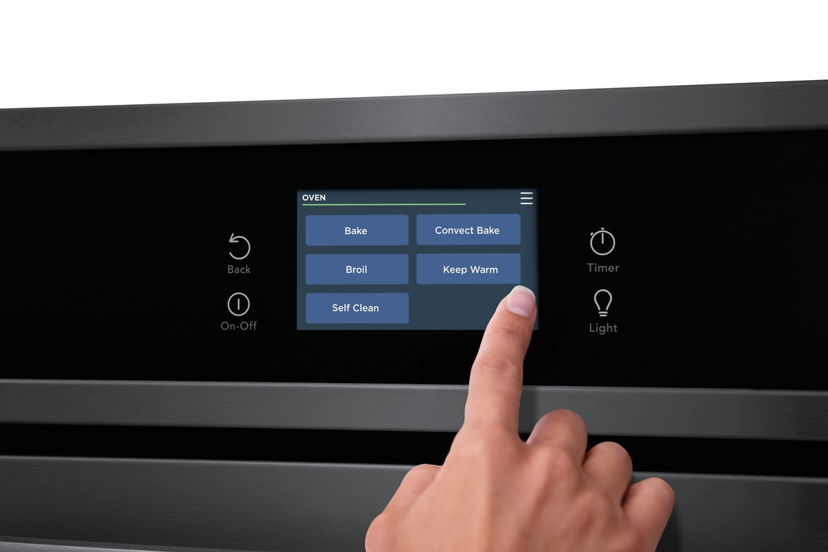 Frigidaire Black Stainless Steel 30" Single Wall Oven with Fan Convection (5.3 Cu. Ft) - FCWS3027AD