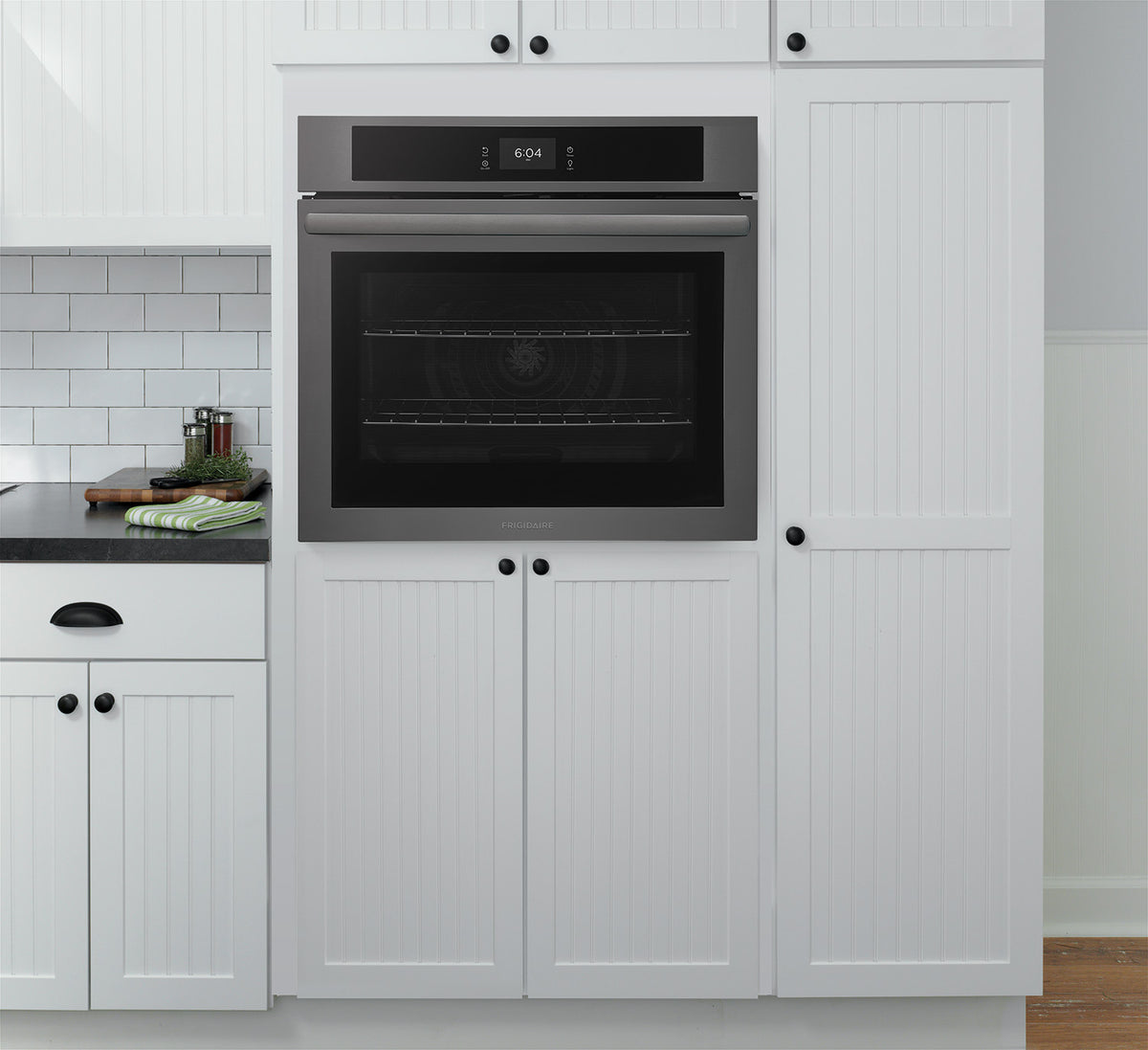 Frigidaire Black Stainless Steel 30" Single Wall Oven with Fan Convection (5.3 Cu. Ft) - FCWS3027AD