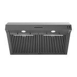 Forno Premium Black Kitchen Package with Range, Bottom Freezer Refrigerator and Range Hood - FBDL-001-02CA