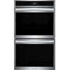Frigidaire Gallery Smudge-Proof Stainless Steel 30" Double Wall Oven with Total Convection (10.6 Cu. Ft)- GCWD3067AF