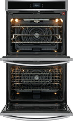 Frigidaire Gallery Smudge-Proof Stainless Steel 30" Double Wall Oven with Total Convection (10.6 Cu. Ft)- GCWD3067AF