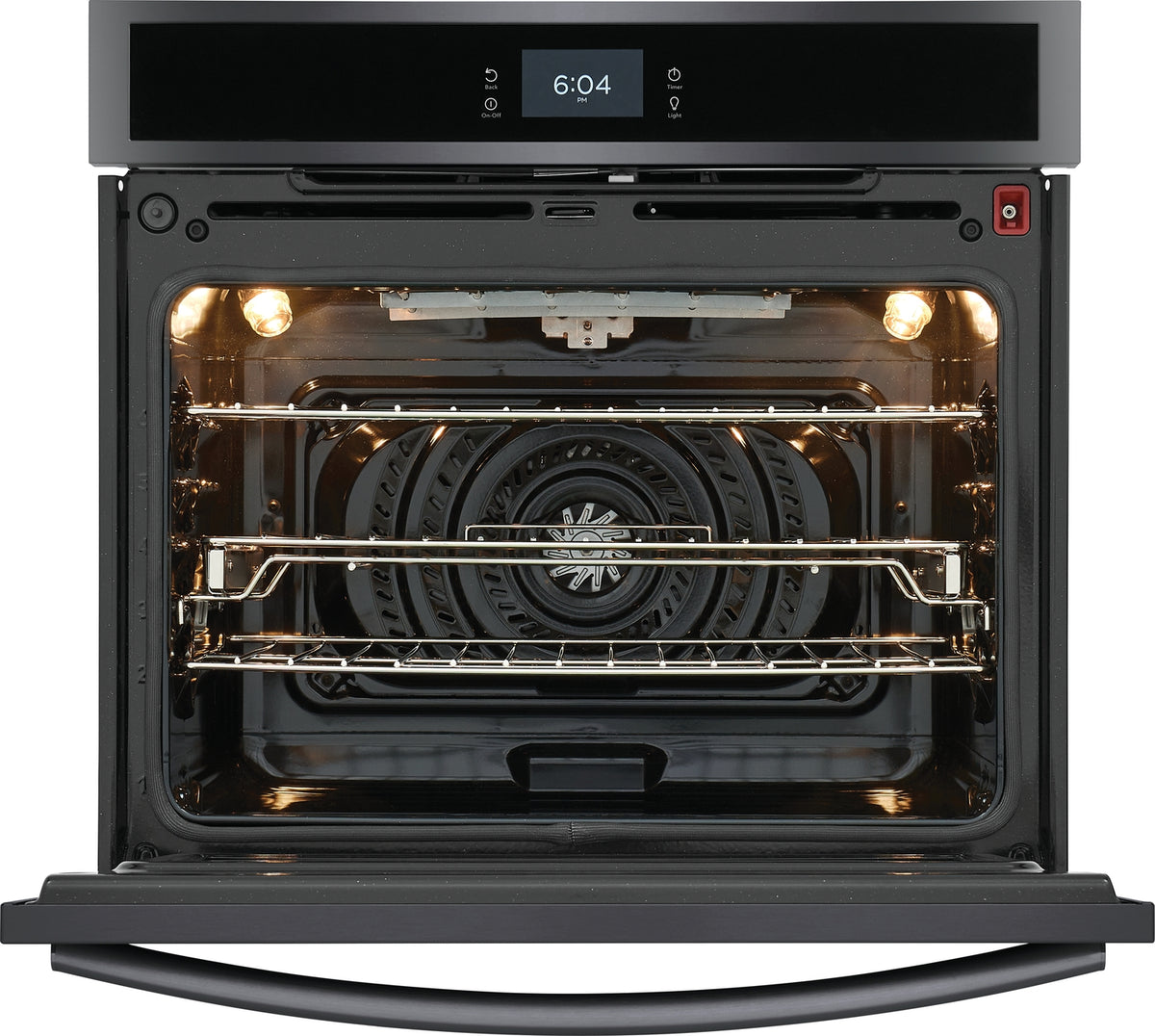 Frigidaire Gallery Smudge-Proof Black Stainless Steel 30" Single Wall Oven with Total Convection (5.3 Cu. Ft) - GCWS3067AD