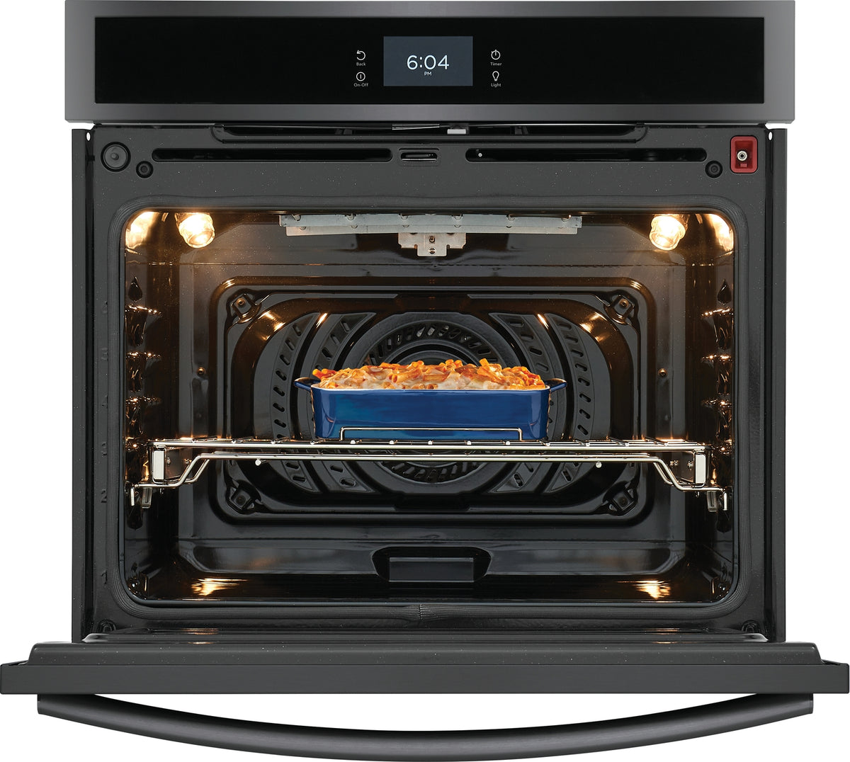 Frigidaire Gallery Smudge-Proof Black Stainless Steel 30" Single Wall Oven with Total Convection (5.3 Cu. Ft) - GCWS3067AD