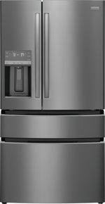 Frigidaire Gallery 36" 21.5 Cu. Ft. Smudge-Proof® Black Stainless Steel Counter-Depth 4-Door French Door Refrigerator - GRMC2273CD