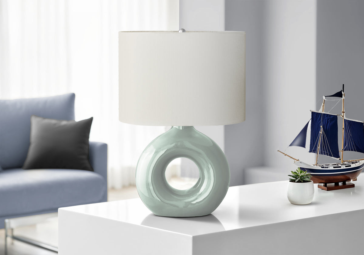 Birch Table Lamp - Green