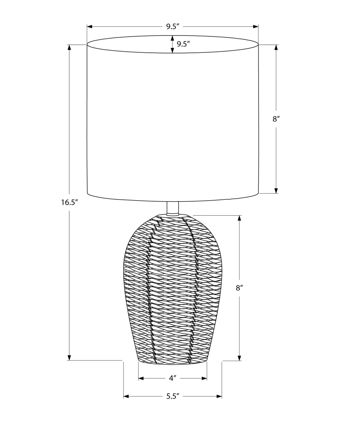 Arven Table Lamp - White