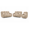 Jackson Leather Power Reclining Sofa, Loveseat and Recliner Set with Heat and Massage - Pristine