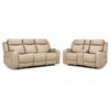 Jackson Leather Power Reclining Sofa and Loveseat Set with Heat and Massage - Pristine