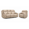 Jackson Leather Power Reclining Sofa and Recliner Set with Heat and Massage - Pristine