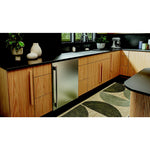 KitchenAid 24" 5.0 Cu. Ft. Black Cabinet/Stainless Doors Undercounter Refrigerator - KURR124SSB