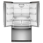 KitchenAid 36" 29.0 Cu. Ft. PrintShield Stainless Steel Standard Depth French Door Refrigerator - KRFF136SPS
