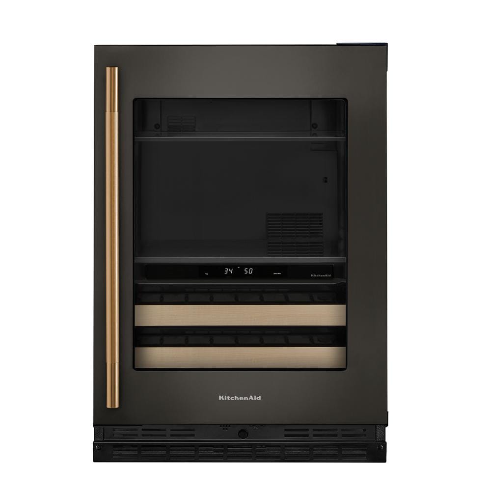 KitchenAid 24" 5.0 Cu. Ft. Black Ore Undercounter Refrigerator - KUBR524SBE