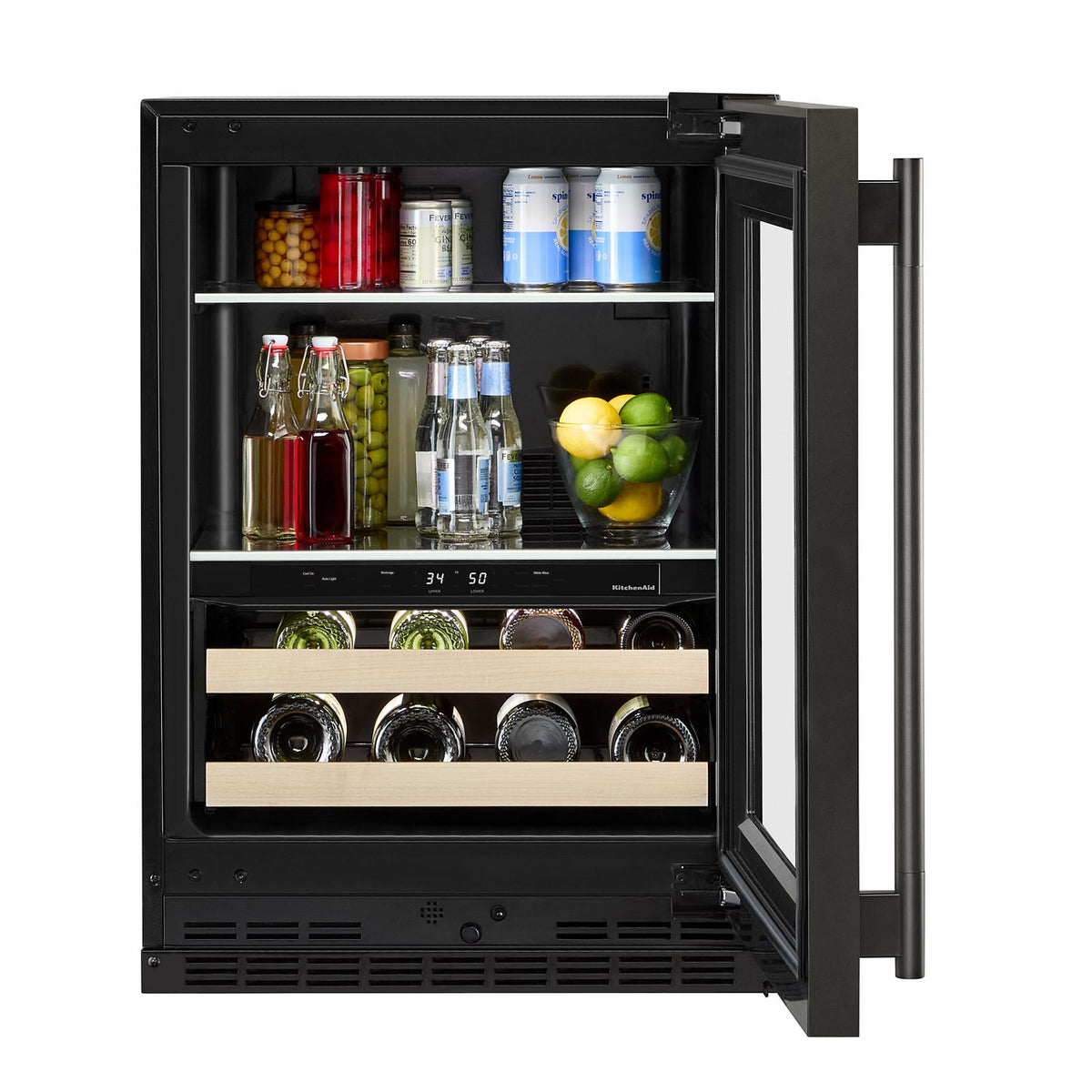KitchenAid 24" 5.0 Cu. Ft. Black Ore Undercounter Refrigerator - KUBR524SBE
