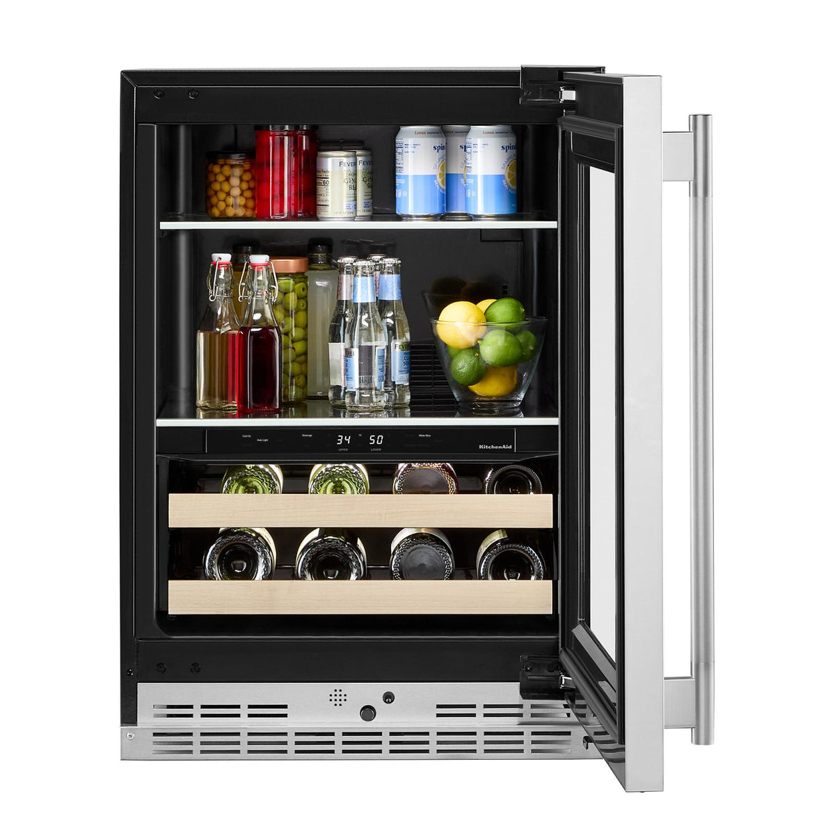 KitchenAid 24" 5.0 Cu. Ft. PrintShield Stainless Steel Undercounter Refrigerator - KUBR524SPS