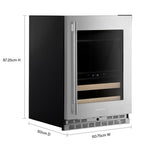 KitchenAid 24" 5.0 Cu. Ft. PrintShield Stainless Steel Undercounter Refrigerator - KUBR524SPS