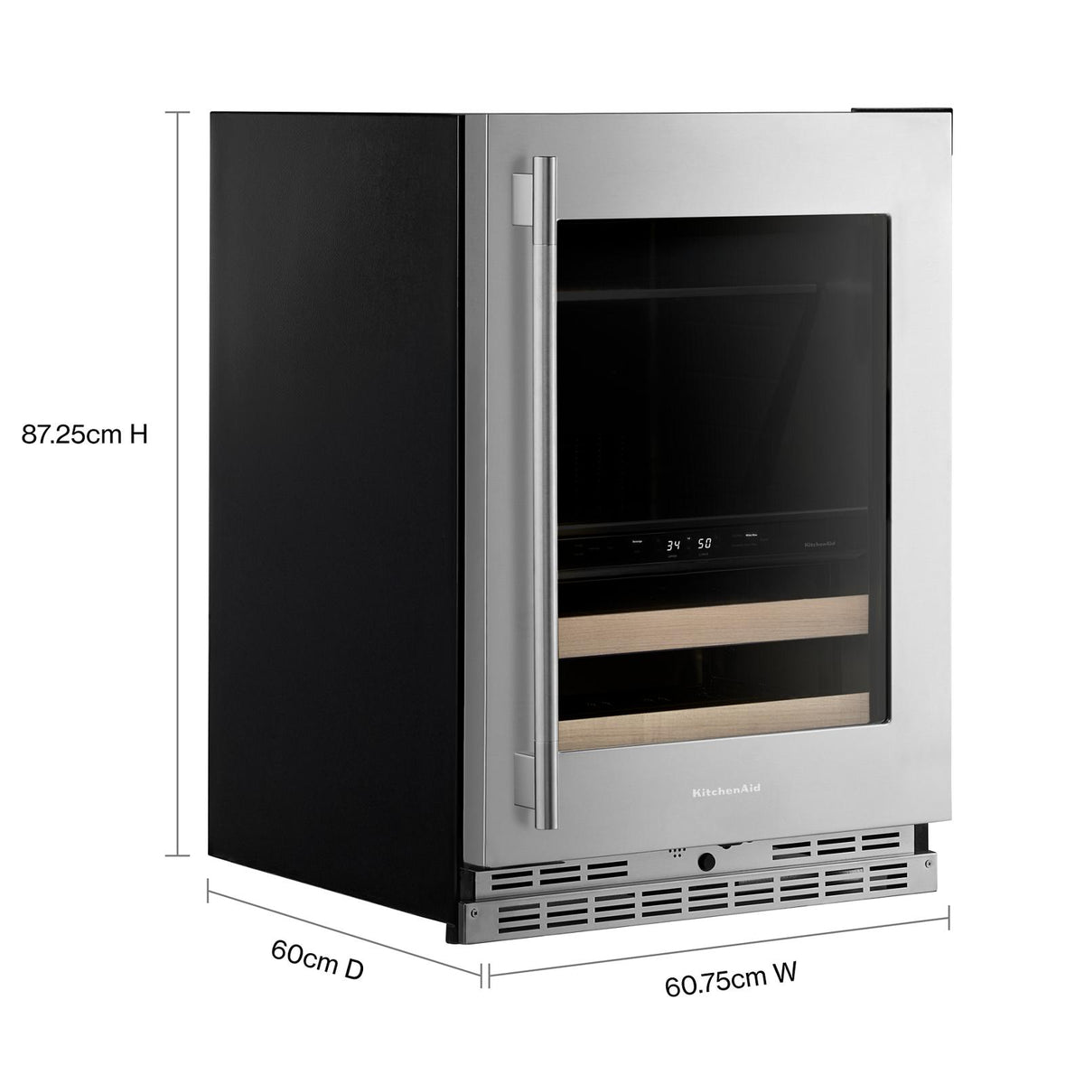 KitchenAid 24" 5.0 Cu. Ft. PrintShield Stainless Steel Undercounter Refrigerator - KUBR524SPS