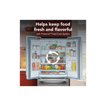 KitchenAid 33" 22.0 Cu. Ft. PrintShield Stainless Steel Standard Depth French Door Refrigerator - KRFF333SPS